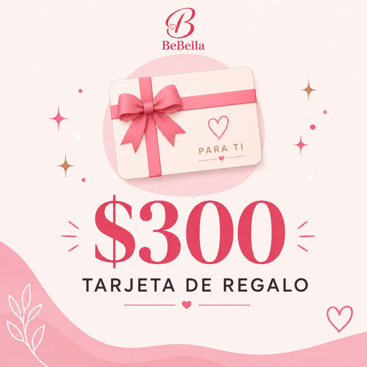 Tarjeta de regalo de $300 MXN