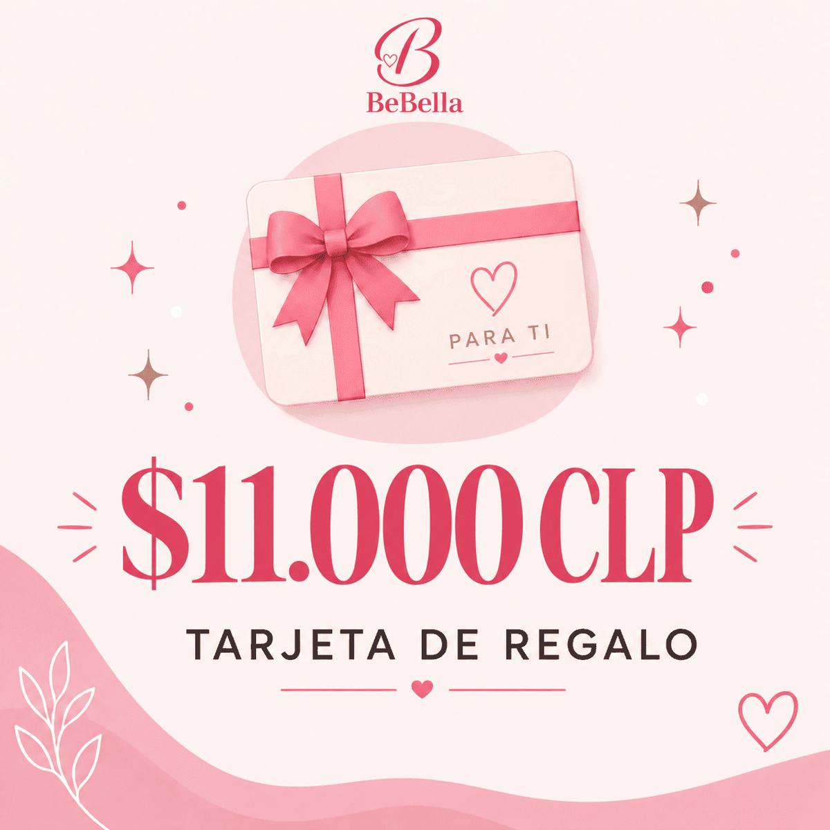 Tarjeta de regalo de $11.000 CLP