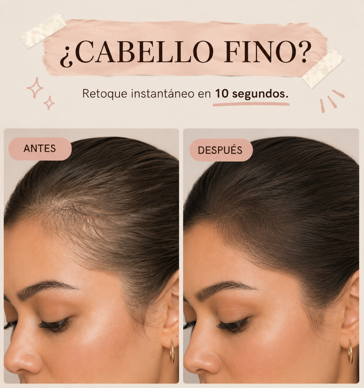 Stick Corrector de Canas y Línea del Cabello